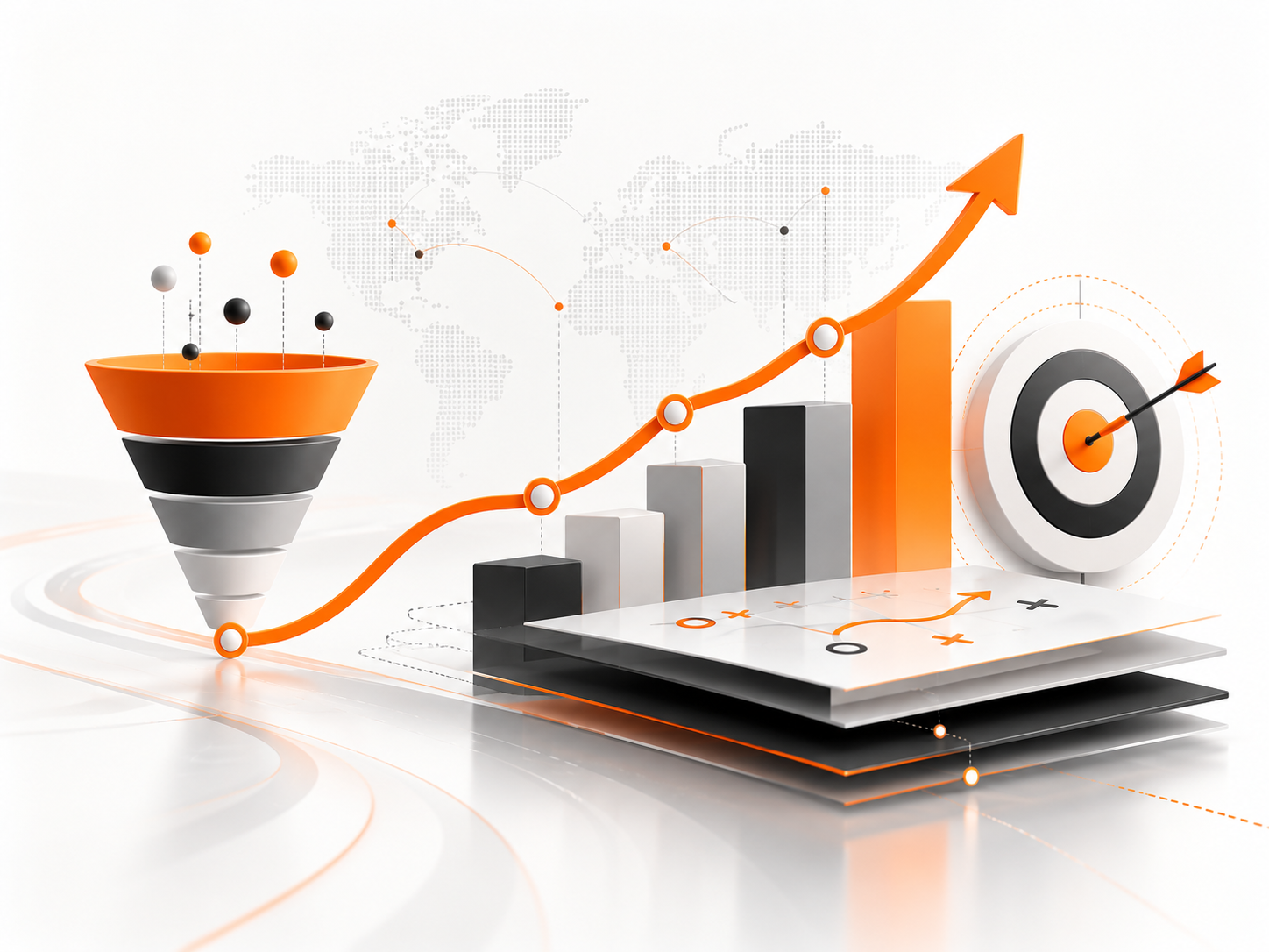 Commercial strategy and growth graphic